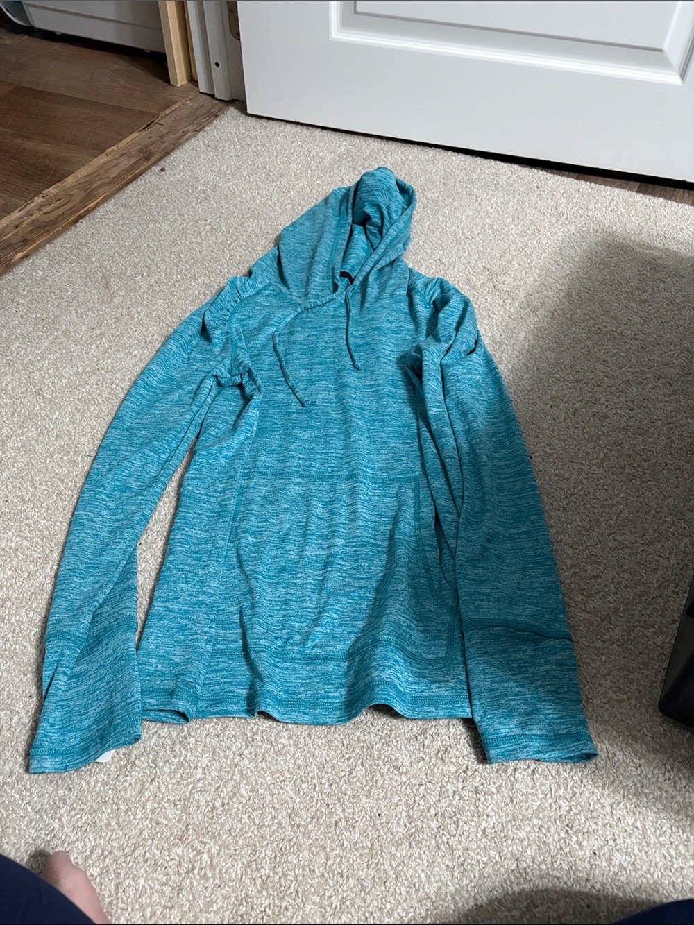 Lightweight Teal Blue Hoodie